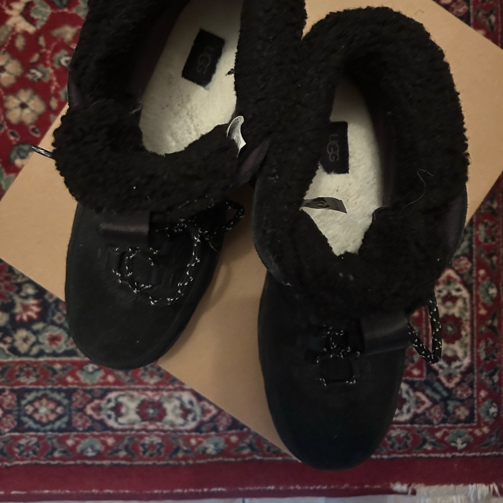 UGG Black Fleece-Lined Footwear